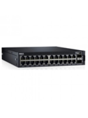 Dell Networking Switch X1026P c/ 24x PoE+ 10/100/1000Mbps RJ45 + 2x portas 1G SFP (Potencia PoE máx: 369W) 210-ADPM-01PP